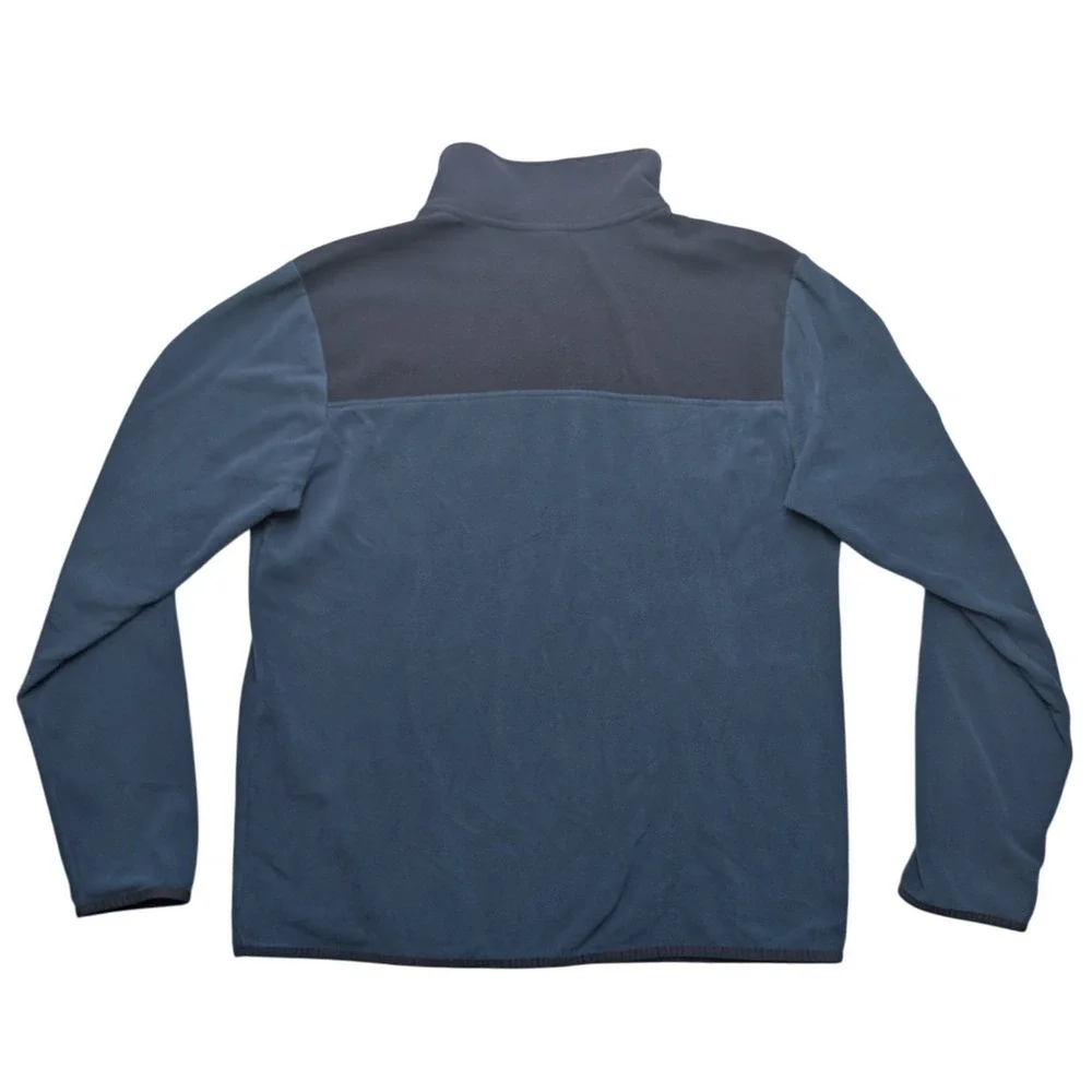 The North Face Fleece Pullover Mens Large Blue Quarter Zip Mock Neck Jacket